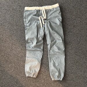 BEAMS JAPAN - Gray Joggers with Cream Drawstring